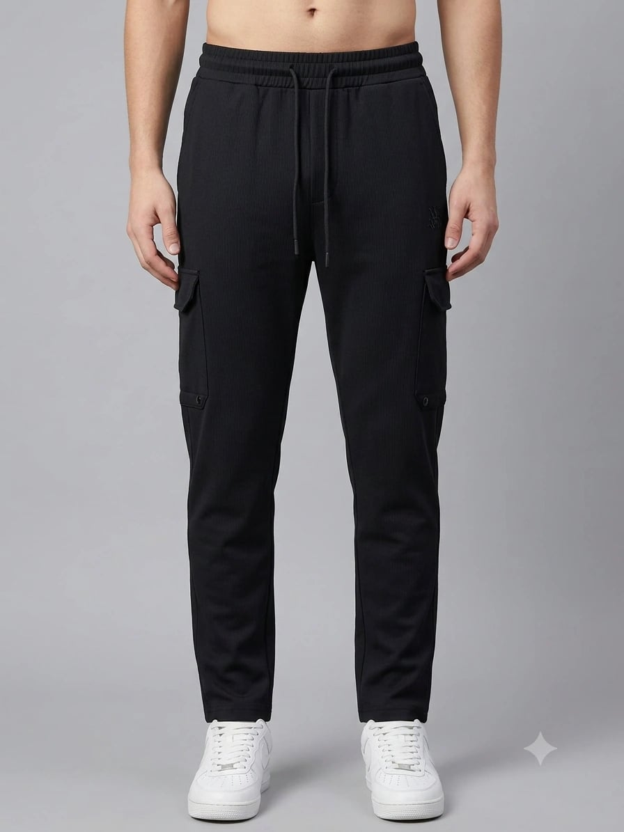 Black Cargo Trousers | Mens Cargo Trousers in Pakistan — Mens by VoltMen