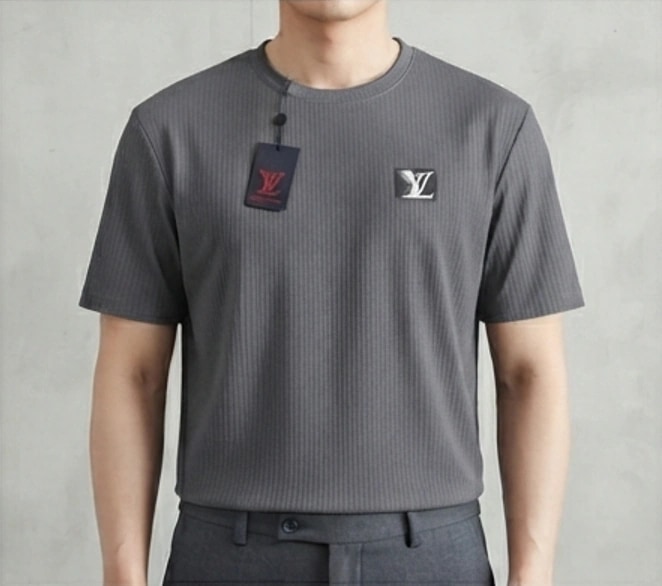 Textured Grey T Shirt For Men In Pakistan